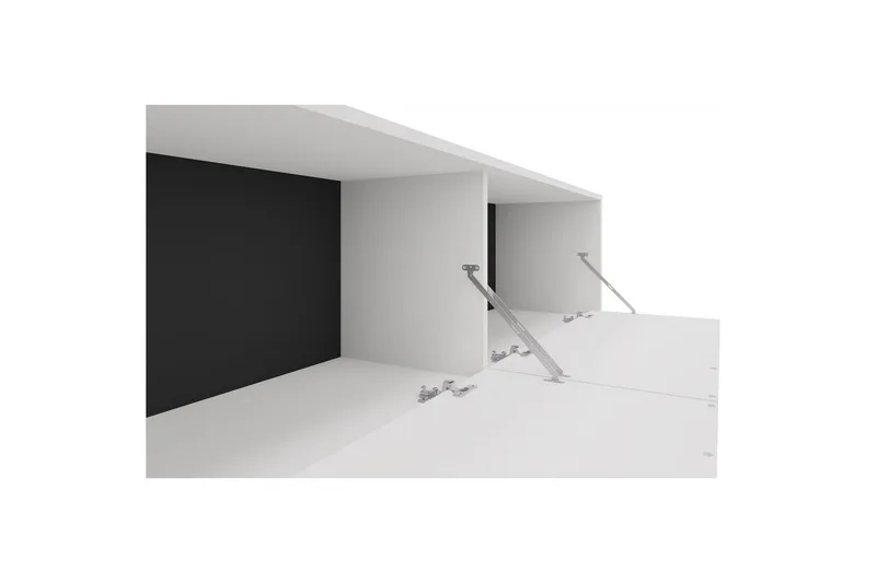 TV-taso Alberto 180x38x50 cm, Valkoinen - 180x38x50 cm, Valkoinen - Huonekalut - TV- & Mediakalusteet - Tv taso & Mediataso