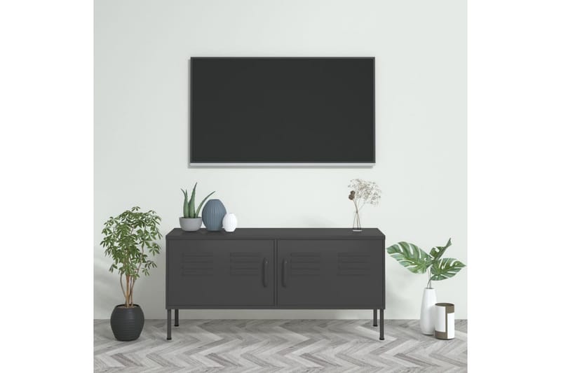 TV-taso antrasiitti 105x35x50 cm teräs - Huonekalut - TV- & Mediakalusteet - Tv taso & Mediataso