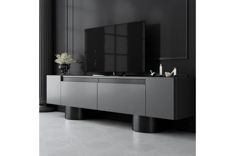 TV-taso Antrasiitti / Musta - Antrasiitti / Musta - Huonekalut - TV- & Mediakalusteet - Tv taso & Mediataso