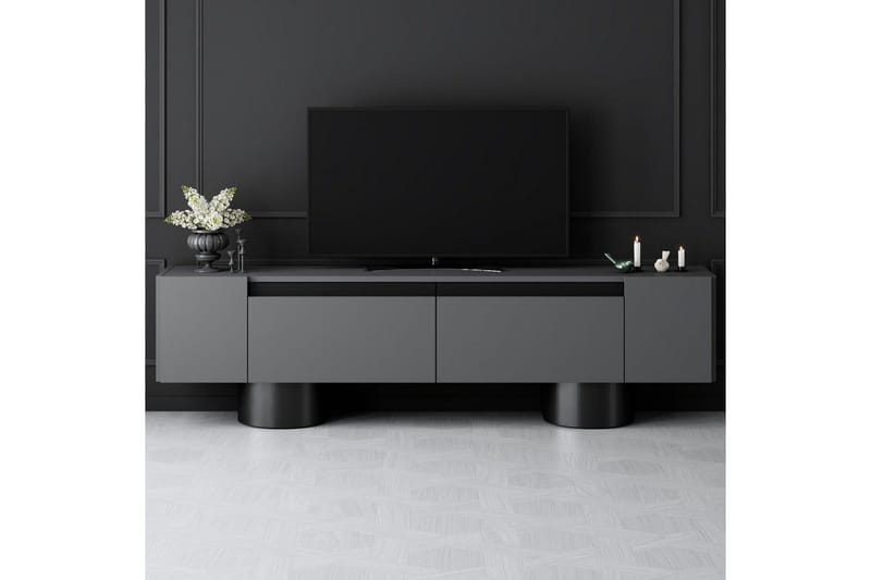 TV-taso Antrasiitti / Musta - Antrasiitti / Musta - Huonekalut - TV- & Mediakalusteet - Tv taso & Mediataso
