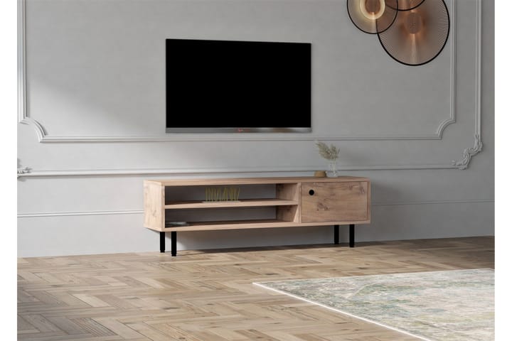 TV-taso Ashemark 120 cm - Luonnonväri - Tv taso & Mediataso