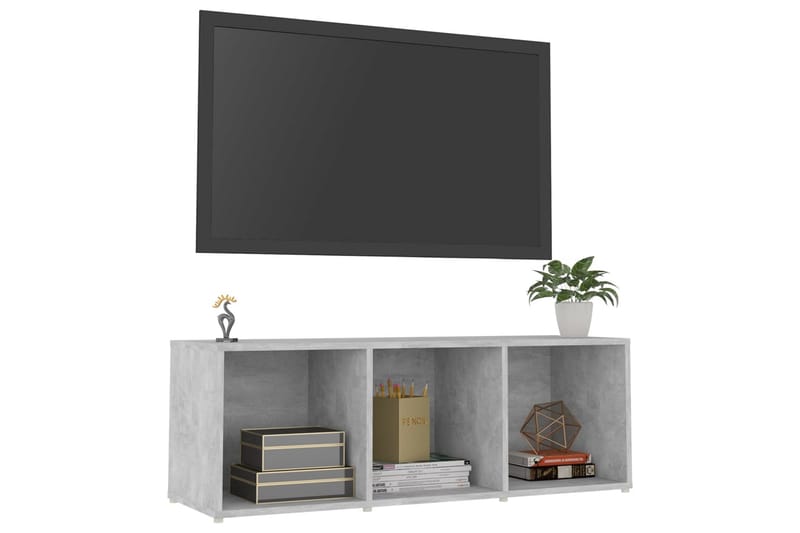 TV-taso betoninharmaa 107x35x37 cm lastulevy - Harmaa - Huonekalut - TV- & Mediakalusteet - Tv taso & Mediataso