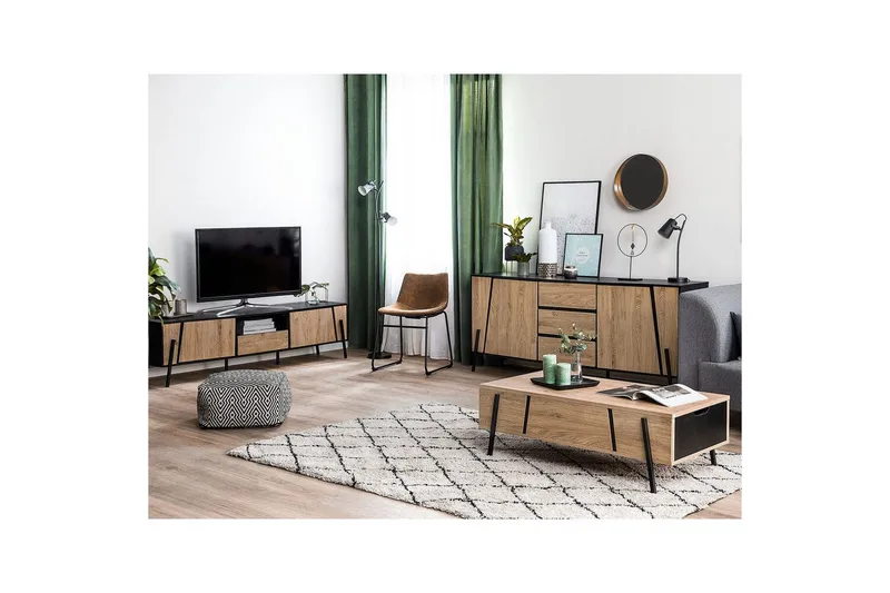 TV-taso Blackpool - Huonekalut - TV- & Mediakalusteet - Tv taso & Mediataso