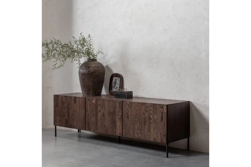 TV-taso Bono - Ruskea, Saarni - Huonekalut - TV- & Mediakalusteet - TV-kaappi