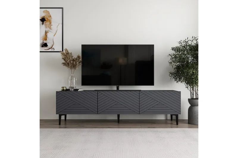 TV-taso Botswana Antrasiitti - Antrasiitti - Huonekalut - TV- & Mediakalusteet - Tv taso & Mediataso