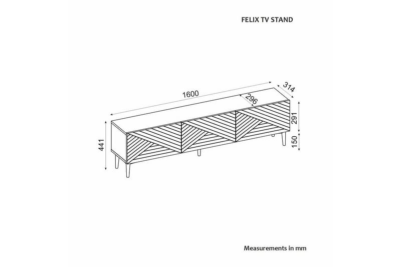 TV-taso Botswana Antrasiitti - Antrasiitti - Huonekalut - TV- & Mediakalusteet - Tv taso & Mediataso