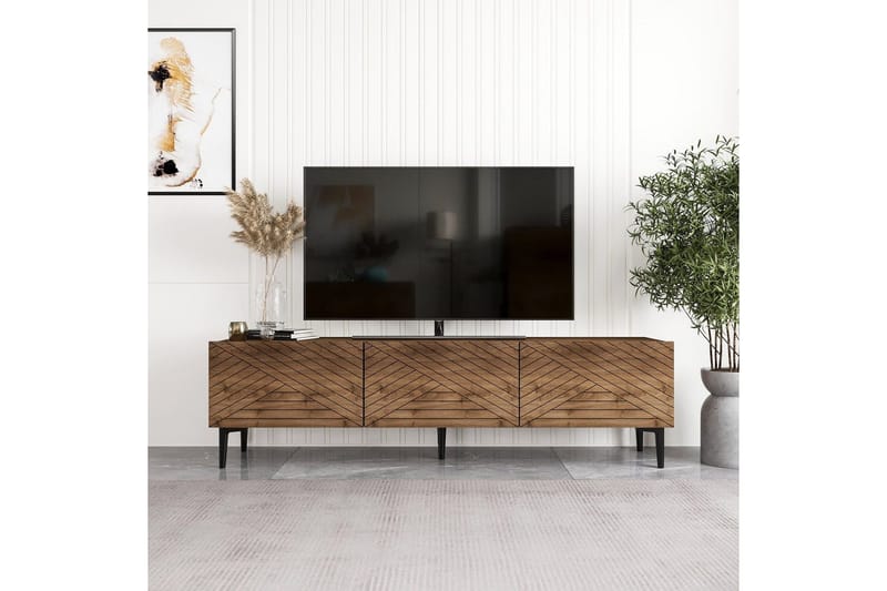 TV-taso Botswana Pähkinäpuu - Pähkinäpuu - Huonekalut - TV- & Mediakalusteet - Tv taso & Mediataso