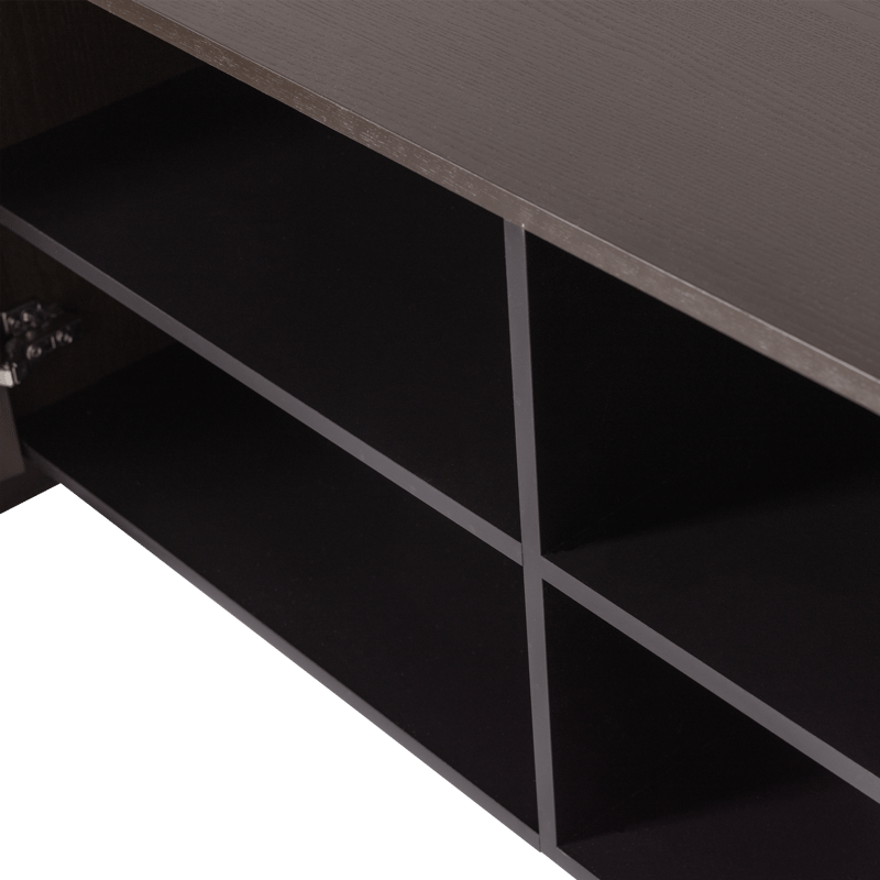 TV-taso Brock 200 cm - Keskiruskea - Huonekalut - TV- & Mediakalusteet - TV-kaappi