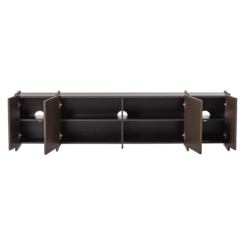 TV-taso Brock 200 cm - Keskiruskea - Huonekalut - TV- & Mediakalusteet - TV-kaappi