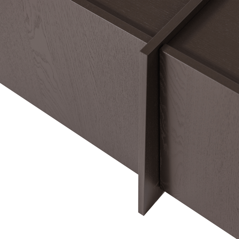 TV-taso Brock 200 cm - Keskiruskea - Huonekalut - TV- & Mediakalusteet - TV-kaappi