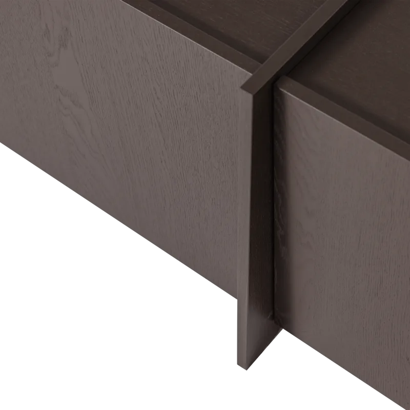 TV-taso Brock 200 cm - Keskiruskea - Huonekalut - TV- & Mediakalusteet - TV-kaappi