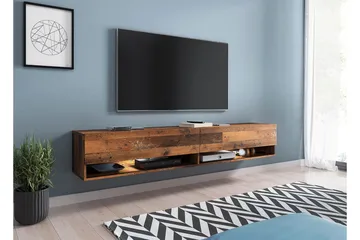 Tv-taso Bulvine 180 cm RGB LED - Luonnonväri - Huonekalut - TV- & Mediakalusteet - Tv taso & Mediataso