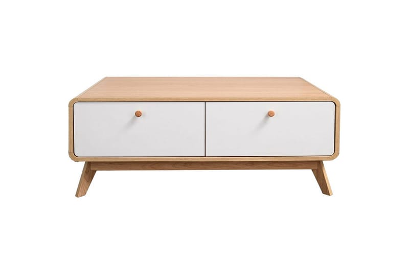 TV-taso Cassie 100x51x40 cm, Tammea/Valkoinen - 100x51x40 cm, Tammea/Valkoinen - Huonekalut - TV- & Mediakalusteet - Tv taso & Mediataso