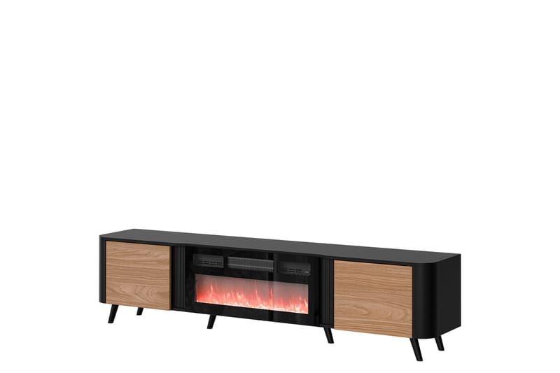 TV-taso Clement 200 cm, Musta/Ruskea