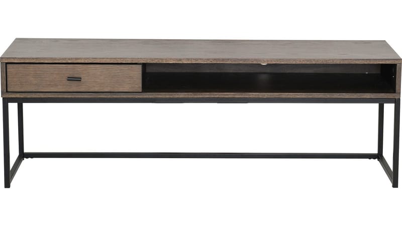 TV-taso Eiknor 120 cm - Ruskeaksi lakattu tammi - Huonekalut - TV- & Mediakalusteet - Tv taso & Mediataso
