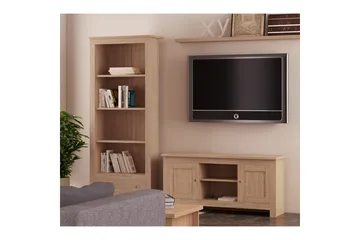 TV-taso Emerald 120x39x58 cm, Luonto - 120x39x58 cm, Luonto - Huonekalut - TV- & Mediakalusteet - Tv taso & Mediataso