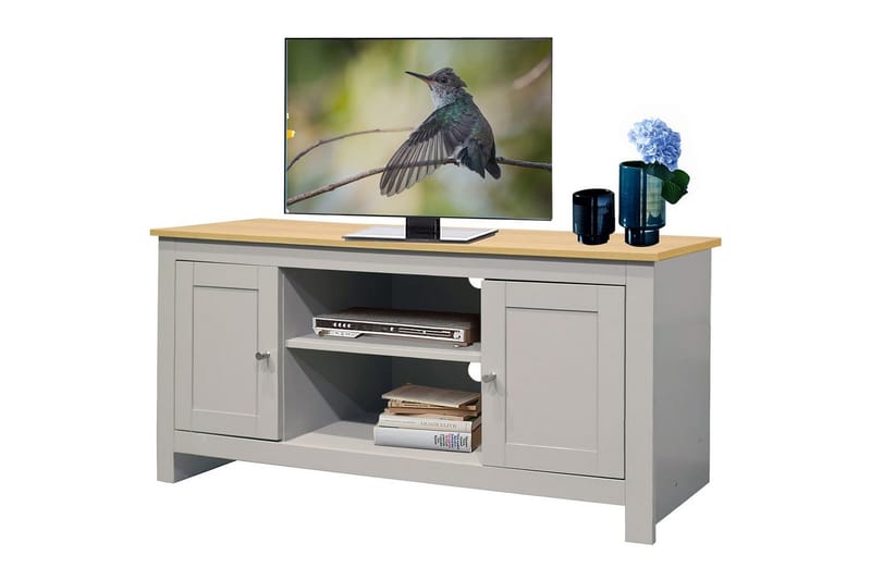 TV-taso Emerald 120x39x58 cm, Luonto/harmaa - 120x39x58 cm, Luonto/harmaa - Huonekalut - TV- & Mediakalusteet - Tv taso & Mediataso