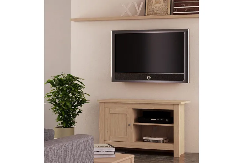 TV-taso Emerald 95x39x58 cm, Luonto - 95x39x58 cm, Luonto - Huonekalut - TV- & Mediakalusteet - Tv taso & Mediataso