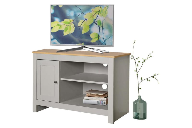 TV-taso Emerald 95x39x58 cm, Luonto/harmaa - 95x39x58 cm, Luonto/harmaa - Huonekalut - TV- & Mediakalusteet - Tv taso & Mediataso