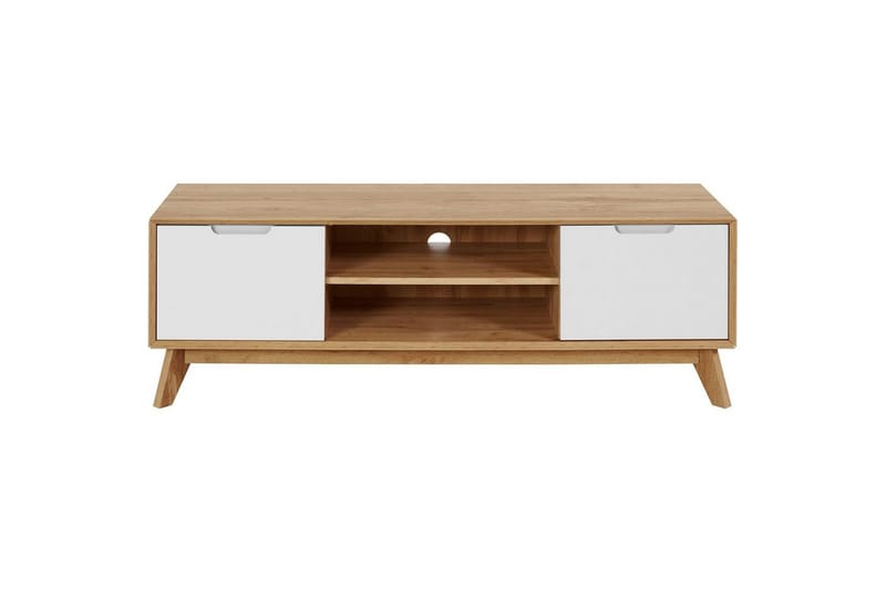 TV-taso Ezra Wotan tammi/Valkoinen - Wotan tammi/Valkoinen - Huonekalut - TV- & Mediakalusteet - Tv taso & Mediataso