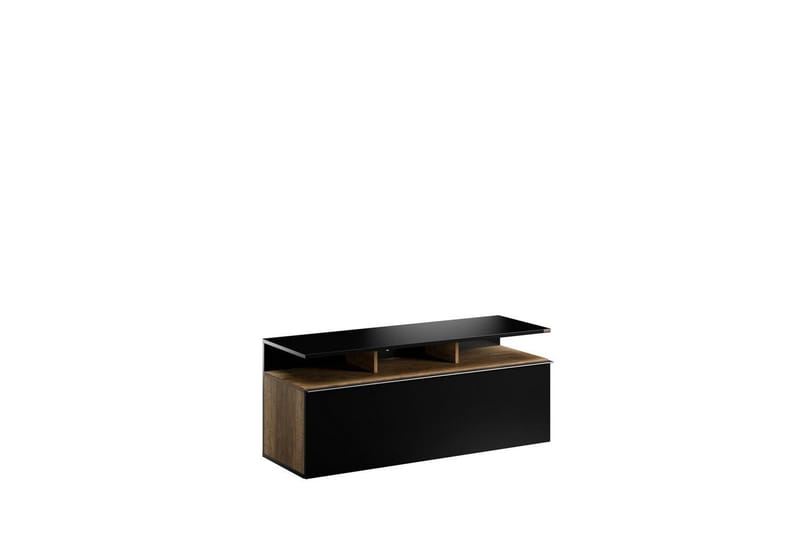 TV-taso Galnor Musta / Pähkinäpuu - Musta / Pähkinäpuu - Huonekalut - TV- & Mediakalusteet - Tv taso & Mediataso