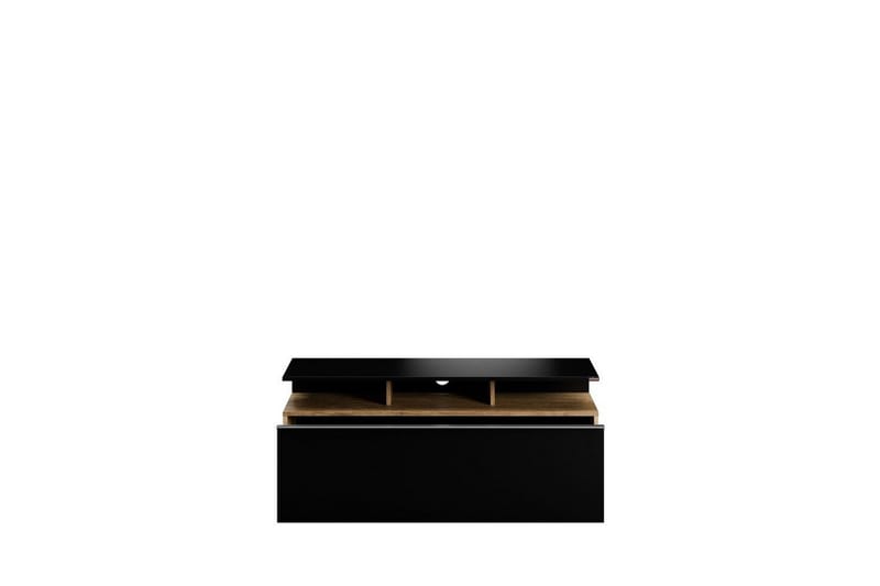 TV-taso Galnor Musta / Pähkinäpuu - Musta / Pähkinäpuu - Huonekalut - TV- & Mediakalusteet - Tv taso & Mediataso