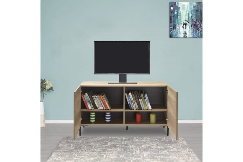 TV-taso Galnor Taupe - Taupe - Huonekalut - TV- & Mediakalusteet - Tv taso & Mediataso