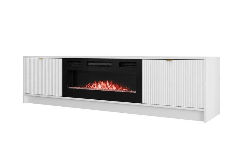 Tv-taso Gudelia 182 cm, Valkoinen