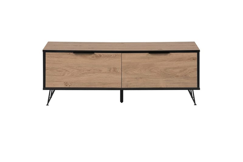 TV-taso Halston Vaalea puu, musta - Vaalea puu, musta - Huonekalut - TV- & Mediakalusteet - Tv taso & Mediataso