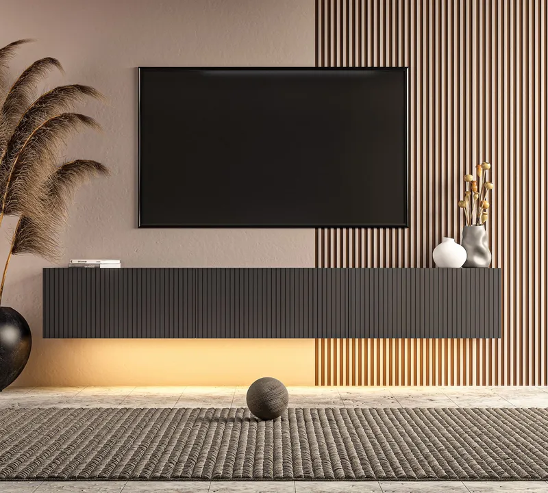 TV-taso Hanah Home Ada (180 x 28,6 x 31,4 cm) Antrasiitti - Antrasiitti - Huonekalut - TV- & Mediakalusteet - Tv taso & Mediataso