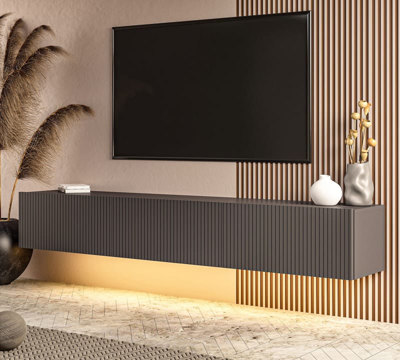 TV-taso Hanah Home Ada (180 x 28,6 x 31,4 cm) Antrasiitti - Antrasiitti - Huonekalut - TV- & Mediakalusteet - Tv taso & Mediataso