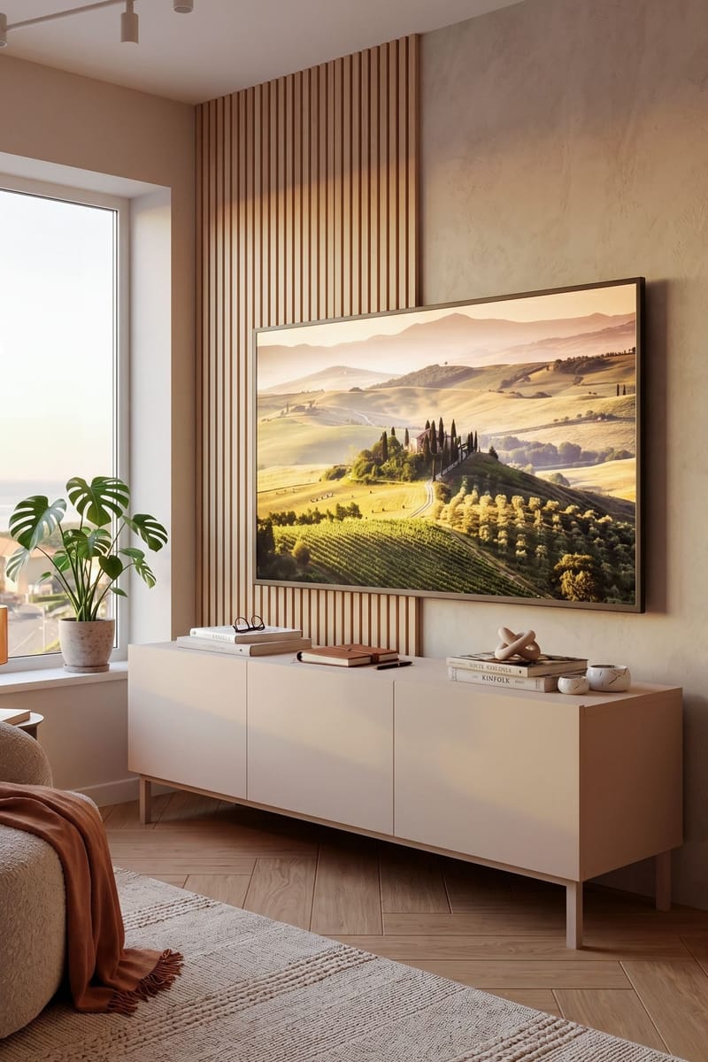 TV-taso Hanah Home Coast (150 x 47,3 x 36,8 cm) Hiekka - Hiekka - Huonekalut - TV- & Mediakalusteet - Tv taso & Mediataso
