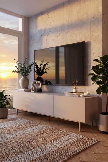 TV-taso Hanah Home Coast (180 x 47,3 x 36,8 cm) Hiekka - Hiekka - Huonekalut - TV- & Mediakalusteet - Tv taso & Mediataso