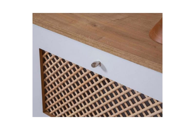 TV-taso Hanhi Valkoinen / Tammi - Valkoinen / Tammi - Huonekalut - TV- & Mediakalusteet - Tv taso & Mediataso