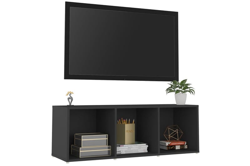 TV-taso harmaa 107x35x37 cm lastulevy - Harmaa - Huonekalut - TV- & Mediakalusteet - Tv taso & Mediataso