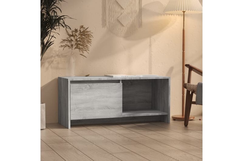 TV-taso harmaa Sonoma tammi 90x35x40 cm lastulevy - Harmaa - Huonekalut - TV- & Mediakalusteet - Tv taso & Mediataso