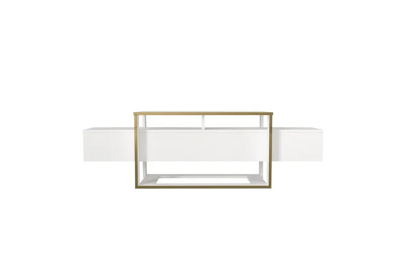 TV-taso Herb-valkoinen / kulta, Kulta/Valkoinen