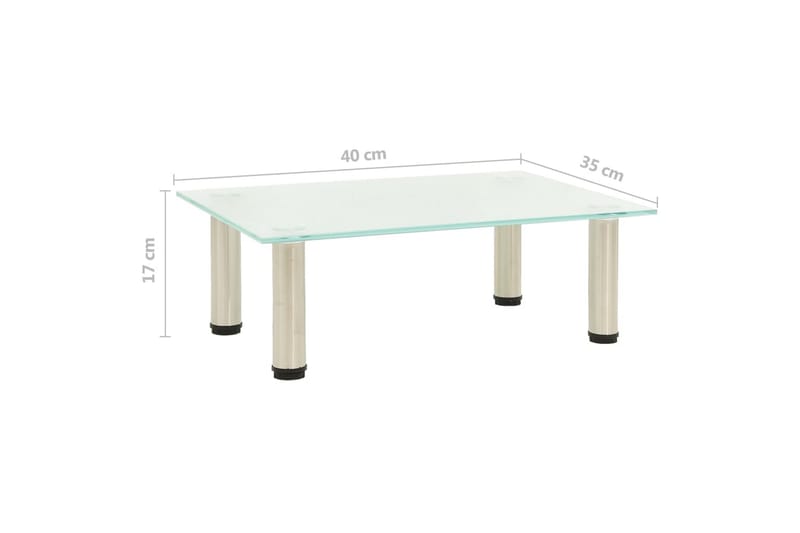 TV-taso himmeä 40x35x17 cm karkaistu lasi - Huonekalut - TV- & Mediakalusteet - Tv taso & Mediataso