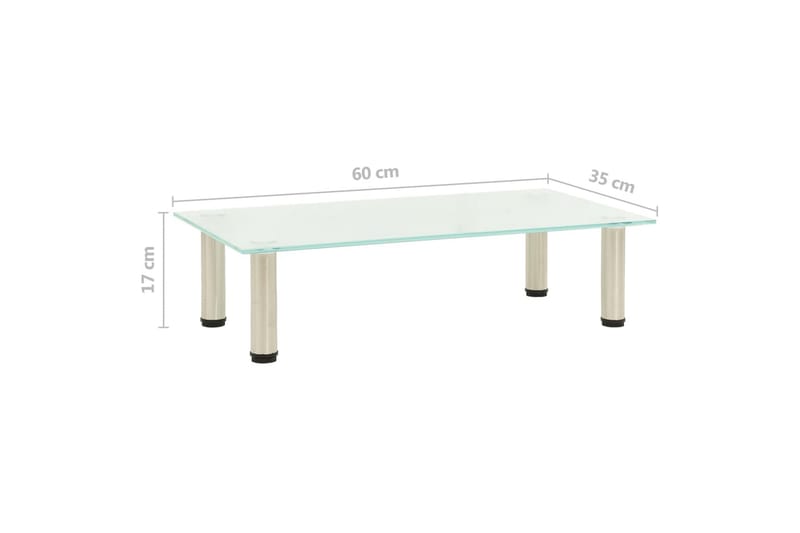 TV-taso himmeä 60x35x17 cm karkaistu lasi - Huonekalut - TV- & Mediakalusteet - Tv taso & Mediataso