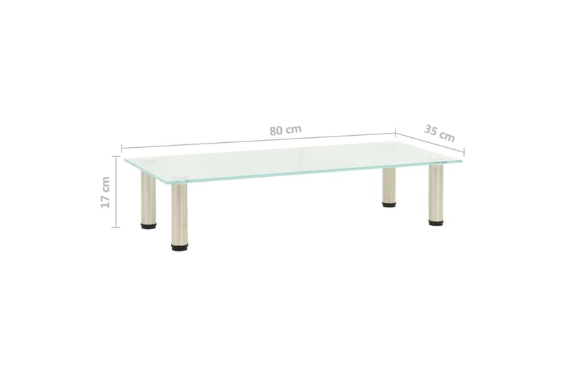 TV-taso himmeä 80x35x17 cm karkaistu lasi - Huonekalut - TV- & Mediakalusteet - Tv taso & Mediataso