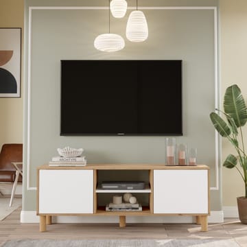 TV-taso Homitis Alston (160 x 59,1 x 40 cm) tammi/valkoinen - Huonekalut - TV- & Mediakalusteet - Tv taso & Mediataso
