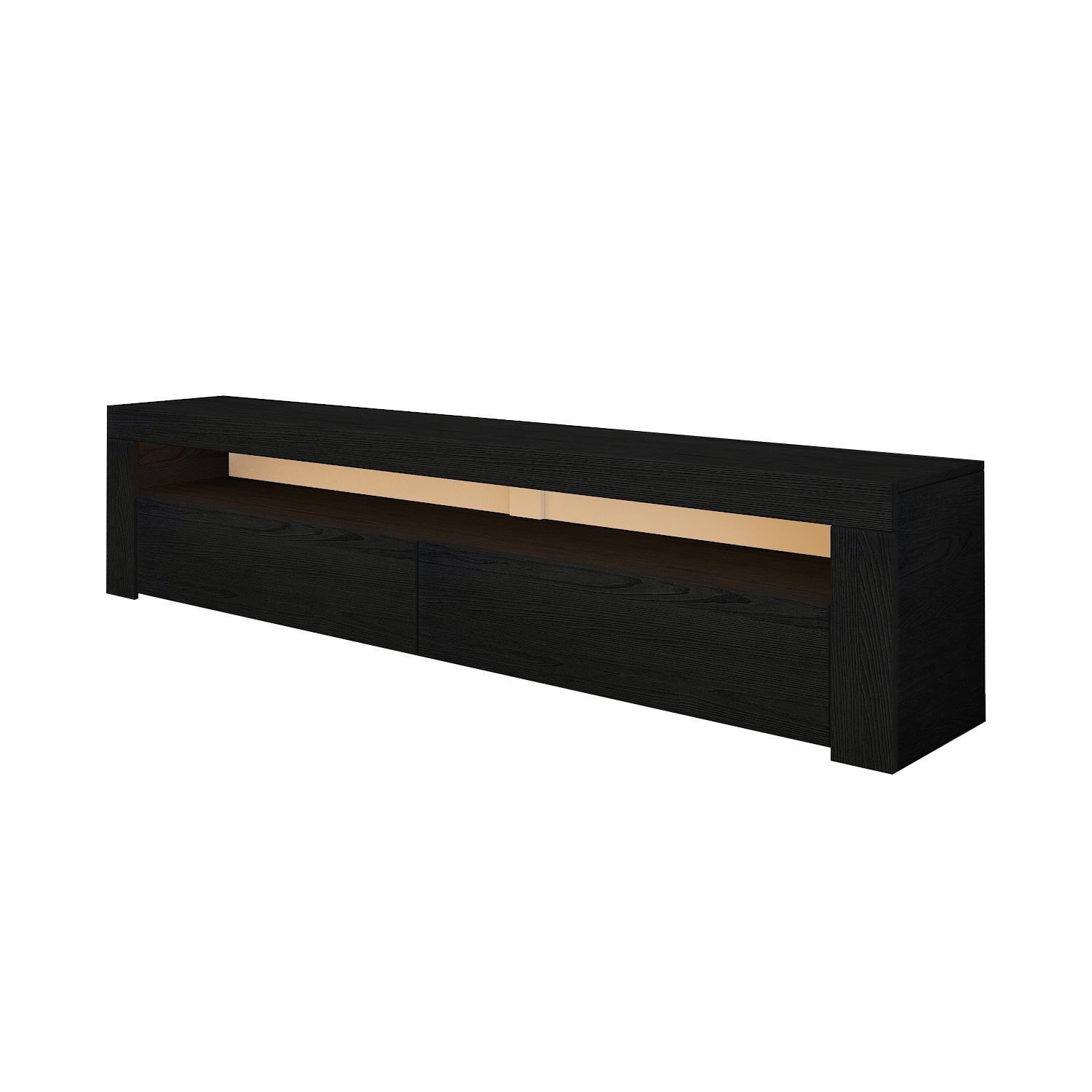 TV-taso Homitis Bati (150 x 46,8 x 36,8 cm) Puunmusta -