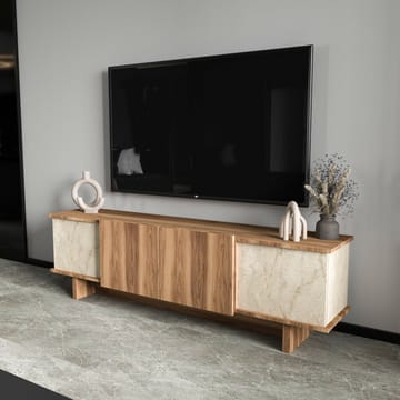 TV-taso Homitis Diana Travertine Walnut - Huonekalut - TV- & Mediakalusteet - Tv taso & Mediataso