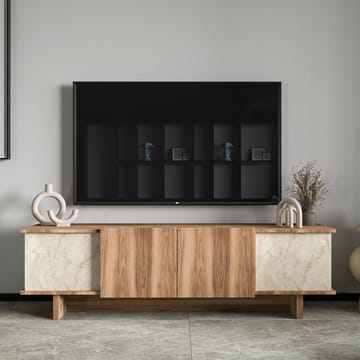 TV-taso Homitis Diana Travertine Walnut - Huonekalut - TV- & Mediakalusteet - Tv taso & Mediataso