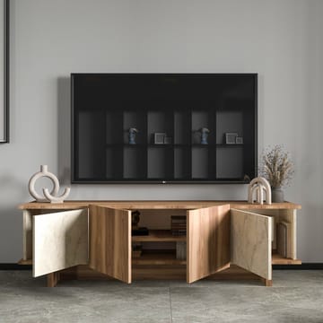 TV-taso Homitis Diana Travertine Walnut - Huonekalut - TV- & Mediakalusteet - Tv taso & Mediataso
