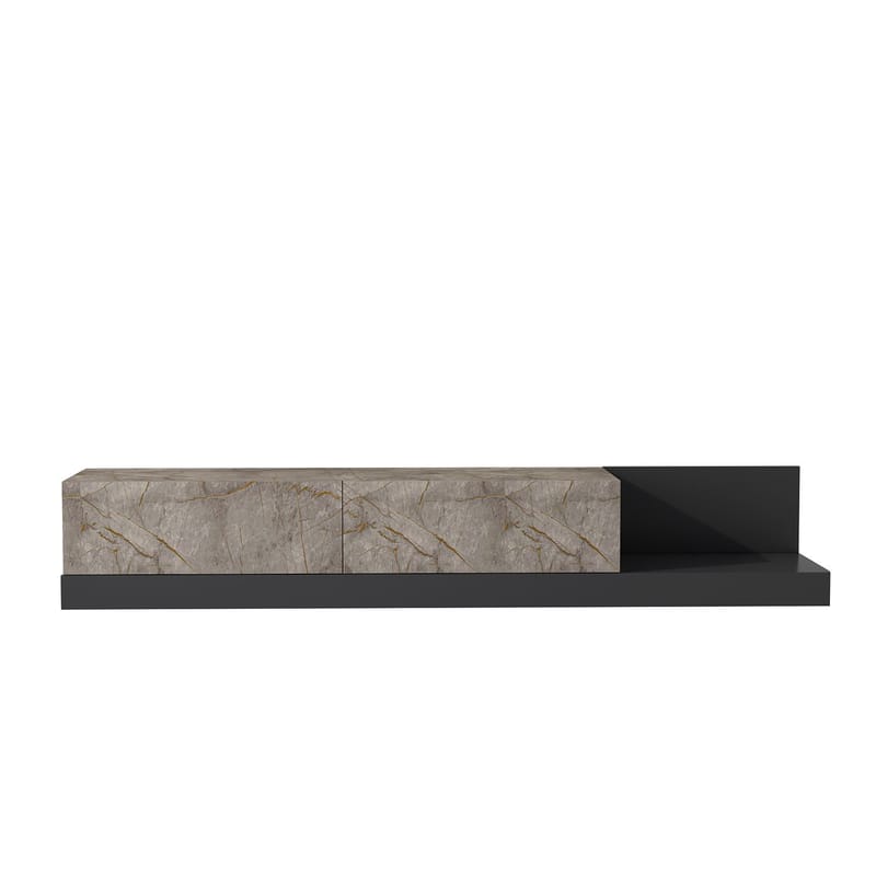TV-taso Homitis Major (180 x 30 x 37 cm) Gordion-marmori antrasiitti - Gordion Marble/Anthracite - Huonekalut - TV- & Mediakalusteet - Tv taso & Mediataso