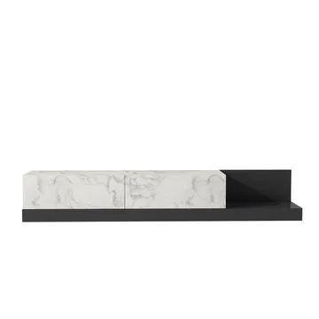 TV-taso Homitis Major (180 x 30 x 37 cm) Marmo-marmori antrasiitti - Marmo Marble/Antrasiitti - Huonekalut - TV- & Mediakalusteet - Tv taso & Mediataso