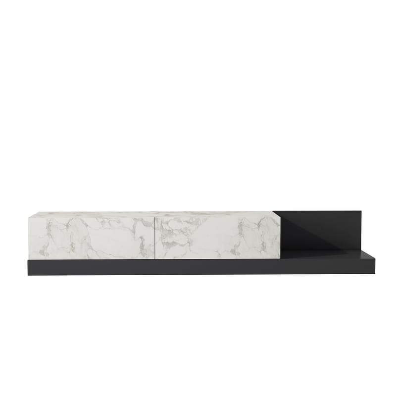 TV-taso Homitis Major (180 x 30 x 37 cm) Marmo-marmori antrasiitti - Marmo Marble/Antrasiitti - Huonekalut - TV- & Mediakalusteet - Tv taso & Mediataso