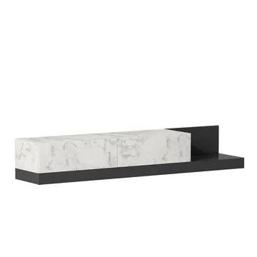 TV-taso Homitis Major (180 x 30 x 37 cm) Marmo-marmori antrasiitti - Marmo Marble/Antrasiitti - Huonekalut - TV- & Mediakalusteet - Tv taso & Mediataso