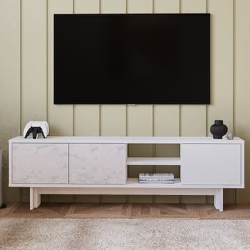TV-taso Homitis Ravello (150 x 45 x 30 cm) Valkoinen marmori - Huonekalut - TV- & Mediakalusteet - Tv taso & Mediataso